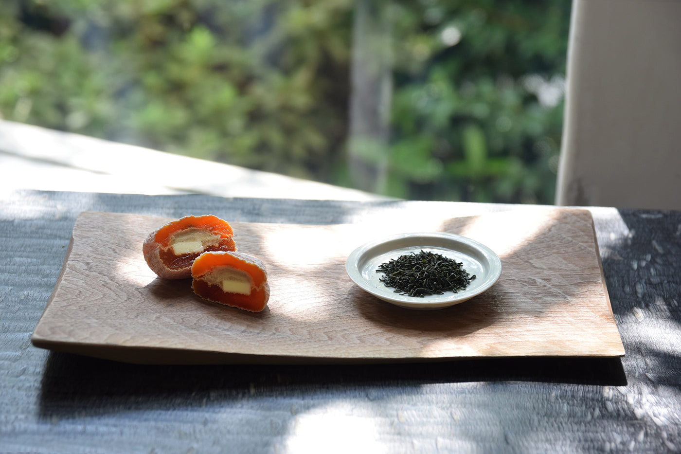 柿衣と茶葉の詰め合わせ